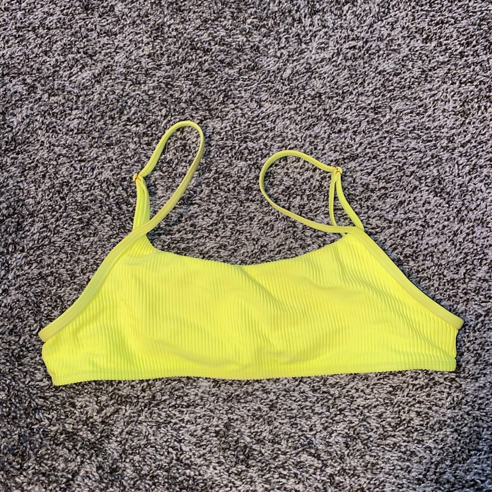 Frankie’s bathing suit top- neon// size medium// no padding// moderate coverage